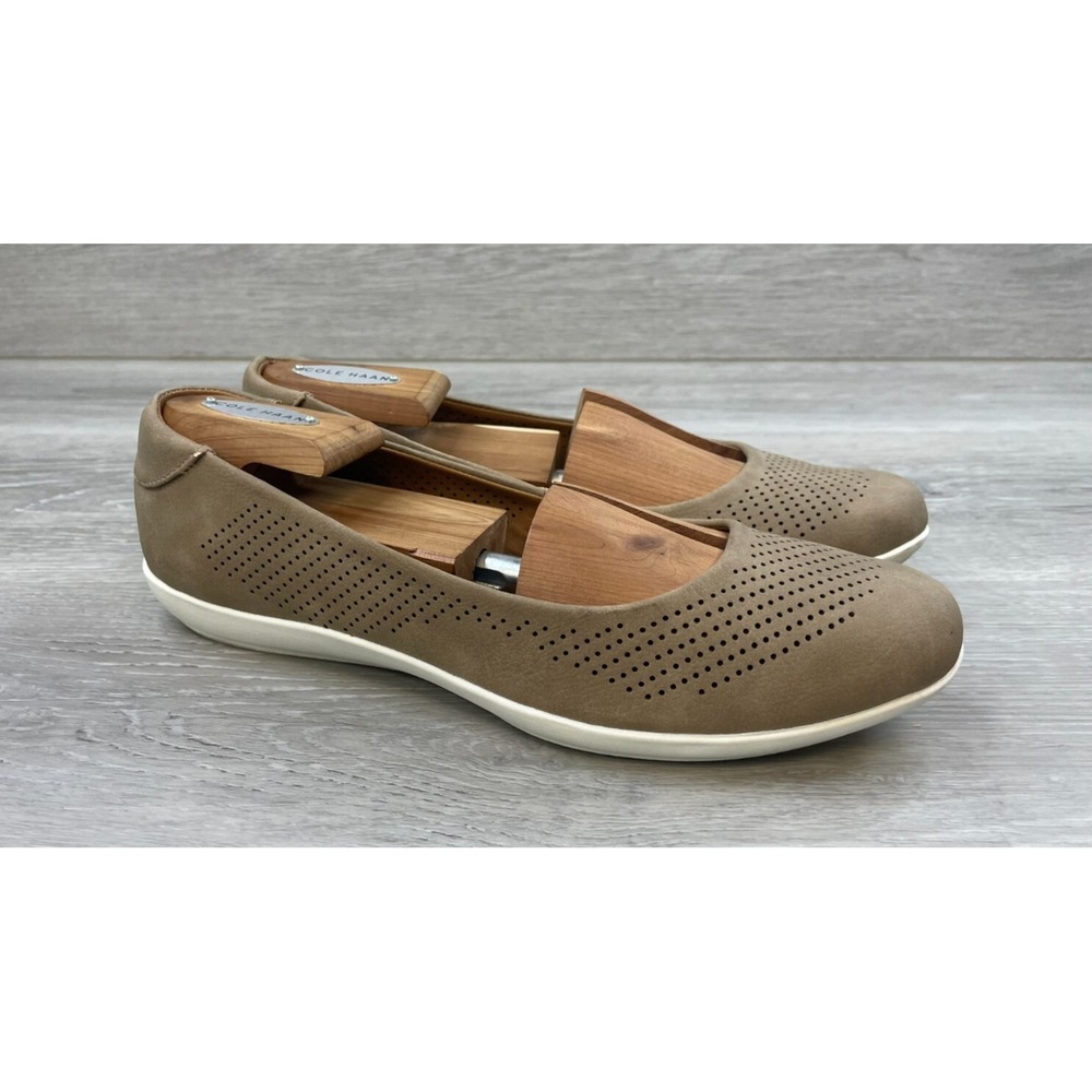 Sofft Marisa Women's Ballet Flat Slip-On Leather 8.5 Brown Casual Comfort Shoes
